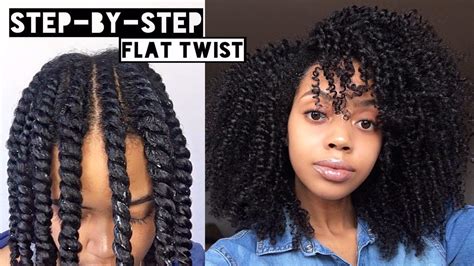 How To Flat Twist Out On Natural Hair Cool Calm Curly Youtube