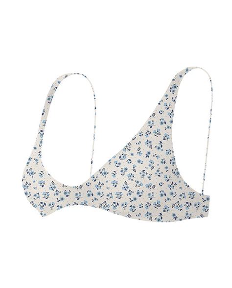 Ditsy Floral Scoop Bikini Top Ark Swimwear