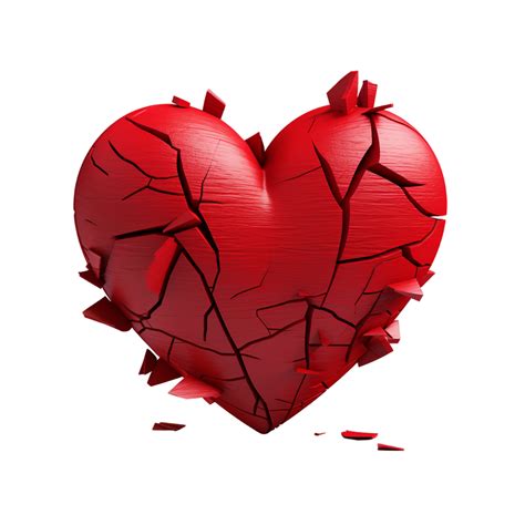 Valentine S Day 3d Stereo Love Red Heart Png Ai Generative 30950691 PNG