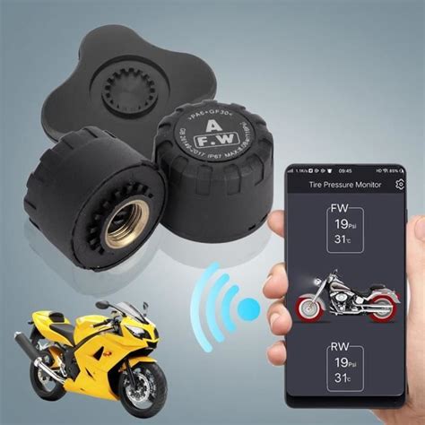 Surveillance De La Pression Des Pneus Tpms Pi Ces Moto Bluetooth Tpms