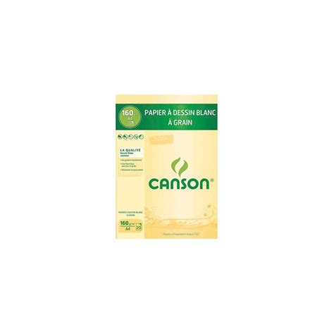 Canson Bloc Papier Dessin Blanc Feuilles A G Livraison En