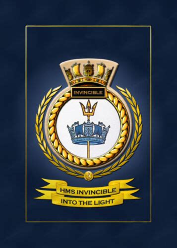 Hms Invincible Ships Badgecrest Hundreds Of Hm Ships In Stock Ebay