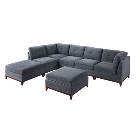 Latitude Run Modular Sectional Set Living Room Furniture Couch Corner