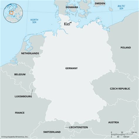 Map Of Kiel Germany - Emmy Norrie