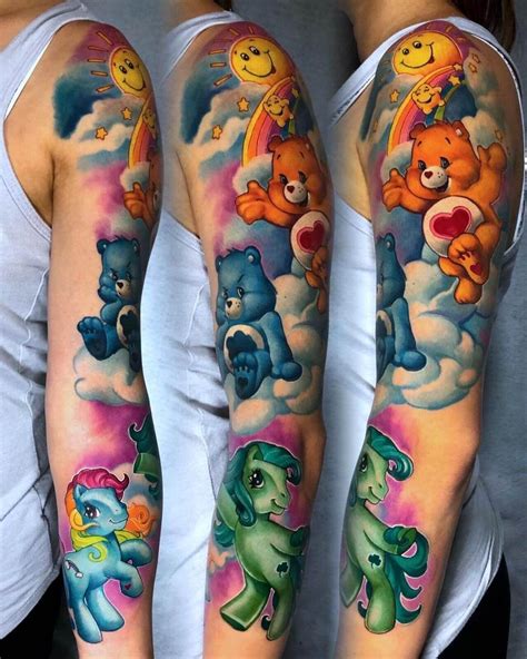 16 Amazing Care Bear Tattoo Designs And Ideas Care Bear Tattoos