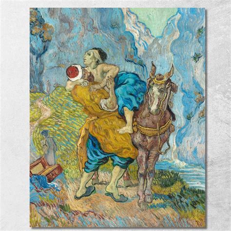 The Good Samaritan After Delacroix Vincent Van Gogh Canvas Print