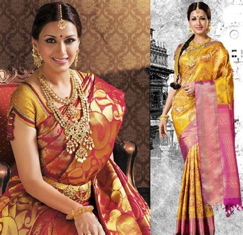 Sonali Bendre Kalyana Kanchi Sarees Saree Blouse Patterns Bridal