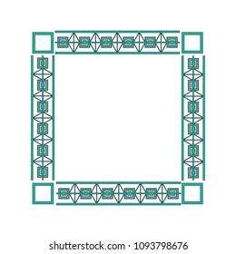 Art Deco Frame Elegant Decorative Square Stock Vector Royalty Free