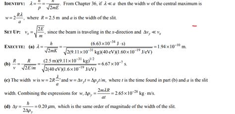 Solved Cp A Beam Of Ev Electrons Traveling In The Chegg