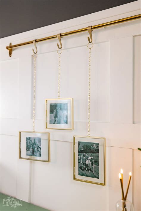 Hanging Art Rail System Hack The Look For Less Gallery Wall Hanging