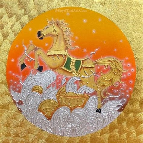 Famous Horse Painting For Sale Online l Royal Thai Art