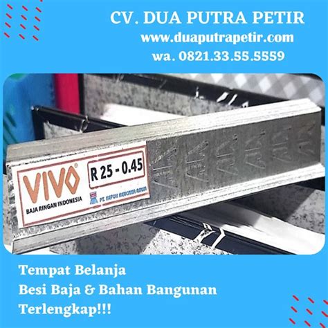 Jual Rangka Atap Baja Ringan Reng 40 X 6 Mtr Vivo Oleh CV Dua Putra