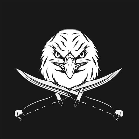 Eagle Head And Knife Illustrtaion 11081677 Vector Art At Vecteezy