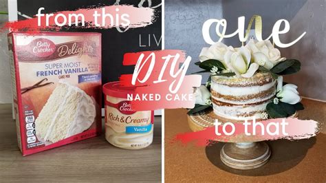 Easy DIY Naked Cake BRITTANY PINO YouTube