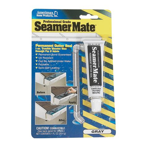 Seamermate 85127 Gutter Sealant Gray Paste 1 Oz Tube