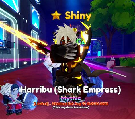 Shiny Harribu Evo Shark Empress Anime Adventures S A A Stats