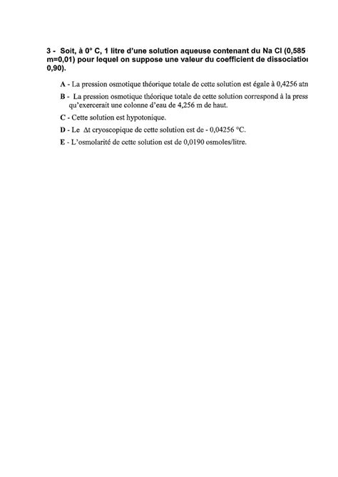 Calcul Pression Ue B Biophysique Physiologie Tutorat Associatif