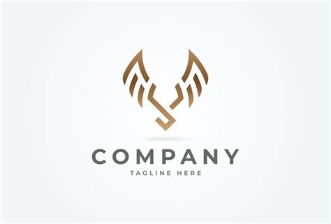 Premium Vector Initial Y Wing Logo Modern Letter Y Forming Wing Flat