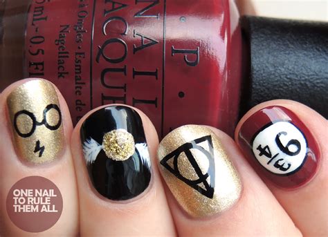 One Nail To Rule Them All: Harry Potter Nail Art