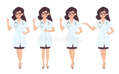 Doctors With Stethoscope Group Of Medical Students Or Nurses Stock