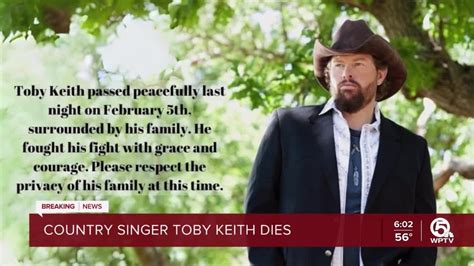 County Music Singer Toby Keith Dies After Battling Stomach Cancer Youtube