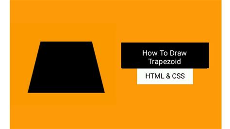 How To Make Trapezoid Shape In Html And Css Youtube