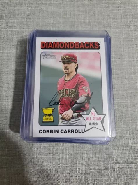 COUPE RECRUE CORBIN CARROLL 2024 Topps Heritage 372 Bordure Blanche SP