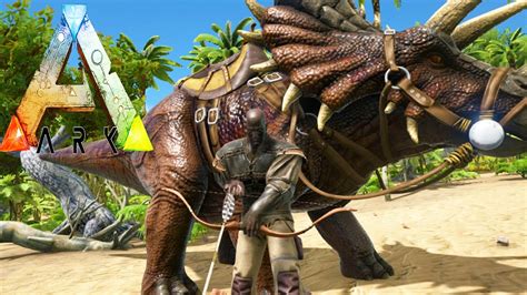 Ark Survival Evolved Taming Triceratops Trike Funny Tribe