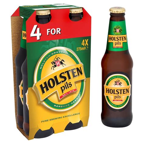 Holsten Pils Lager Beer 4 X 275ml Bottle Pmp £4 39 Bb Foodservice