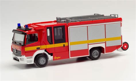 Herpa Mercedes Benz Atego 13 Ziegler Z Cab Feuerwehr 095327 P23578