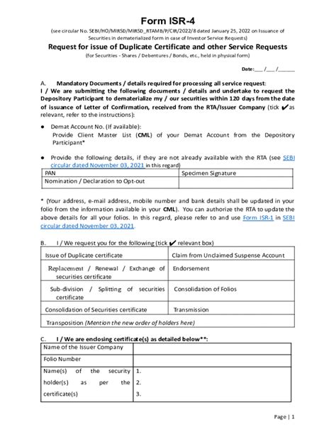 Fillable Online Form ISR 4 Docx Fax Email Print PdfFiller