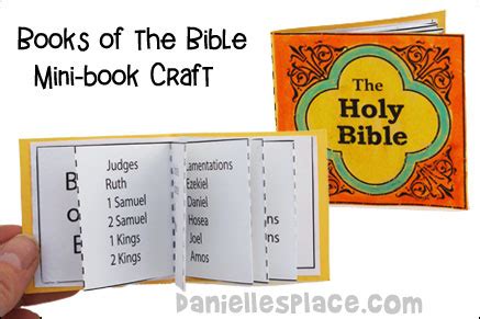 Books Of The Bible Mini Book Printable Craft Patterns