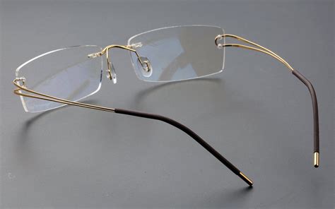 Agstum Pure Titanium Rimless Flexible Frame Optical Hingeless