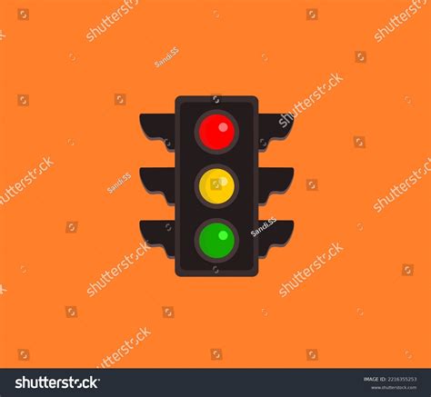 Head Traffic Light Object Design Vector Stock Vector Royalty Free