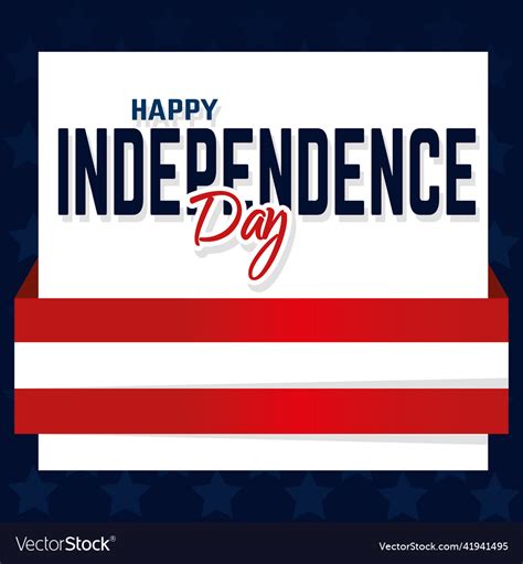 Poster usa happy independence Royalty Free Vector Image
