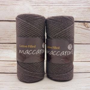 Maccaroni Cotton Filled Rope Cotton Core Mm Macrame Rope Braided