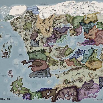 "DND: Faerun Map (NO HEXES)" Poster for Sale by Johnovick | Redbubble