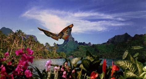 Mothra On Infant Island Godzilla Kaiju Natural Landmarks