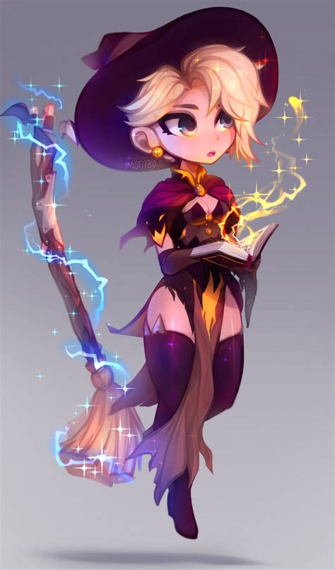 Witch Mercy by https://www.deviantart.com/misfitb0i on @DeviantArt