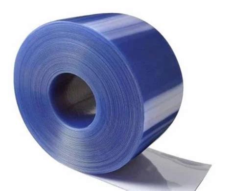 Plain Blue PVC Strip Curtain Roll For Industrial At Rs 110 Square Feet