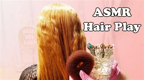 Asmr Braids To Buns Hair Brushing Hair Play Whispers Glove