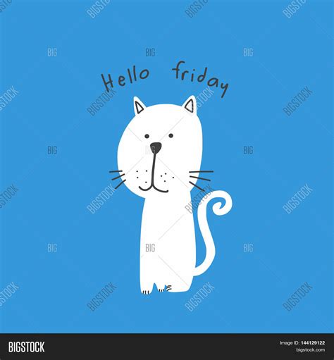 Lazy Cat Happy Friday Image & Photo (Free Trial) | Bigstock