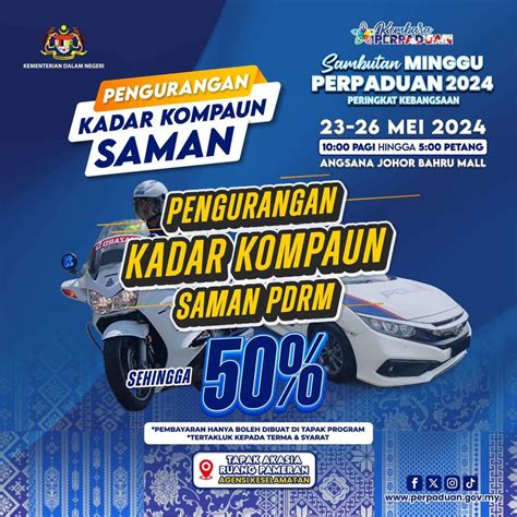 Polis Beri 50 Diskaun Saman Trafik Pada 23 26 Mei Sempena Minggu