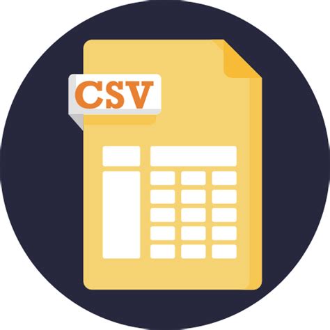 Formato De Archivo Csv Iconos Gratis De Interfaz