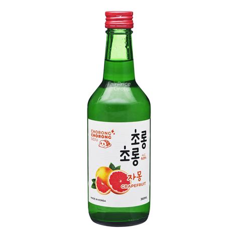 Chorong Soju Grapefruit Ntuc Fairprice