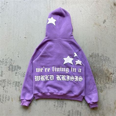 Y2k Star Print Zip Up Hoodie Streetwear Vintage Hip Hop Etsy Uk