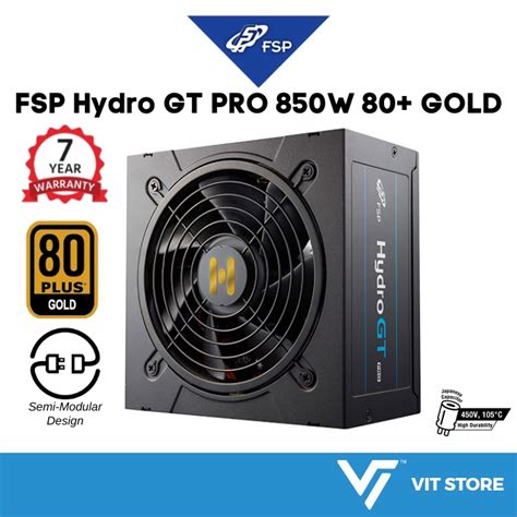 Fsp Hydro Gt Pro W Plus Gold Semi Modular Power Supply Unit Psu