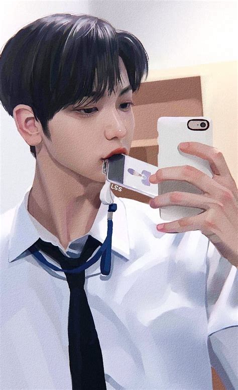 Txt Soobin Fan Art Kpop Drawings Handsome Anime Guys