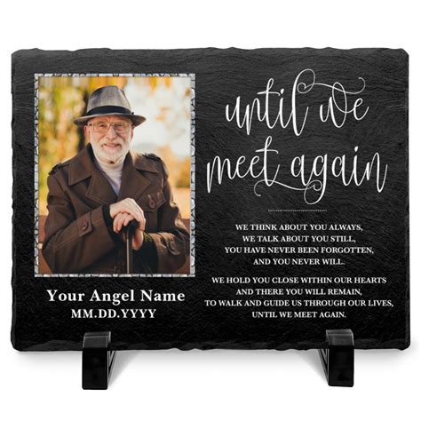 Personalized Memorial Slate Sympathy Ts For Loss Of Loved One