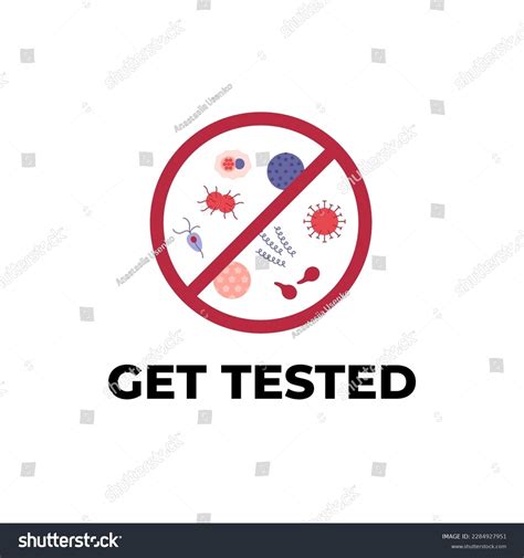 Sexual Transmitted Disease Concept Vector Flat Stock Vector Royalty